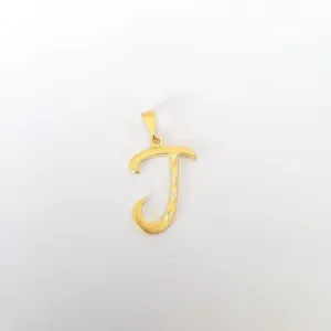 PINGENTE DOURADO LETRA T