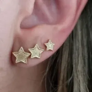 TRIO ESTRELAS DOURADO