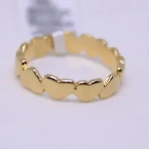 ANEL DOURADO CORAÇÕES