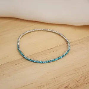 PULSEIRAS ZIRCÔNIAS AZUL CLARO