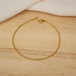PULSEIRA DOURADA CORRENTE BOLINHA