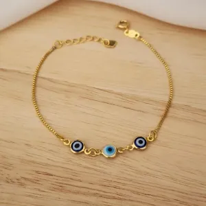PULSEIRA DOURADA OLHO GREGO