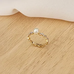 ANÉL DOURADO CRAVEJADO PÉROLA