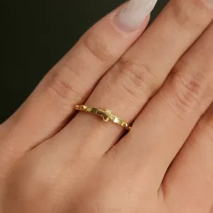 ANEL DOURADO TERÇO