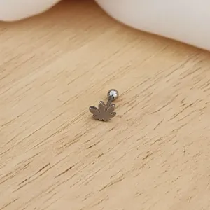 BRINCO PIERCING AÇO FOLHA
