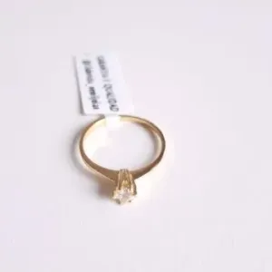 ANEL DOURADO SOLITÁRIO