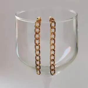 BRINCO DOURADO CORRENTE LONGA DOIS EM UM