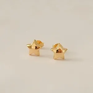 BRINCO ESTRELATA BANHO OURO