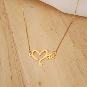 COLAR DOURADO MÃE CORAÇÃO