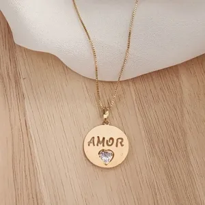 COLAR VENEZIANA AMOR CORAÇÃO