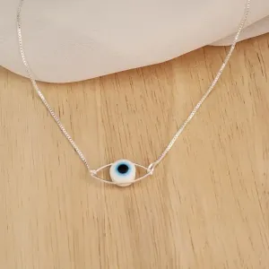 COLAR VENEZIANA PINGENTE OLHO GREGO