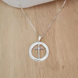 COLAR VENEZIANA PINGENTE TUDO POSSO NAQUELE QUE ME FORTALECE