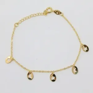 PULSEIRA DOURADA PINGENTE LUA E ESTRELA