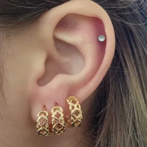 TRIO ARGOLINHAS TREVINHOS TAMANHOS IGUAIS