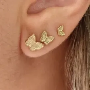 TRIO DOURADO BORBOLETA TRABALHADA