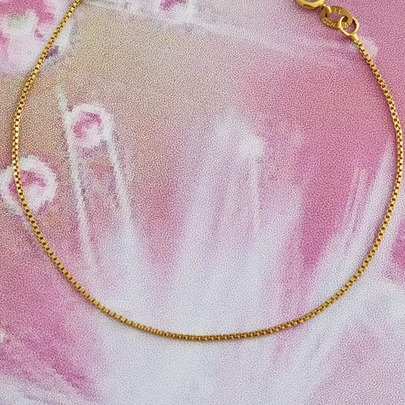 PULSEIRA DOURADA VENEZIANA 18CM