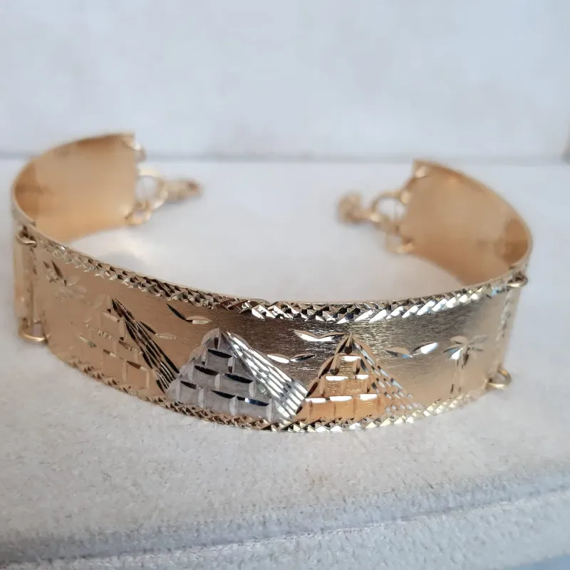BRACELETE DOURADA DESENHOS