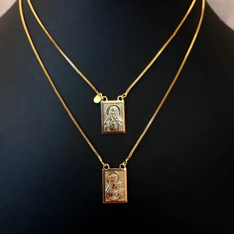 ESCAPULÁRIO SAGRADO CORAÇÃO DE JESUS E NOSSA SENHORA DO CARMO