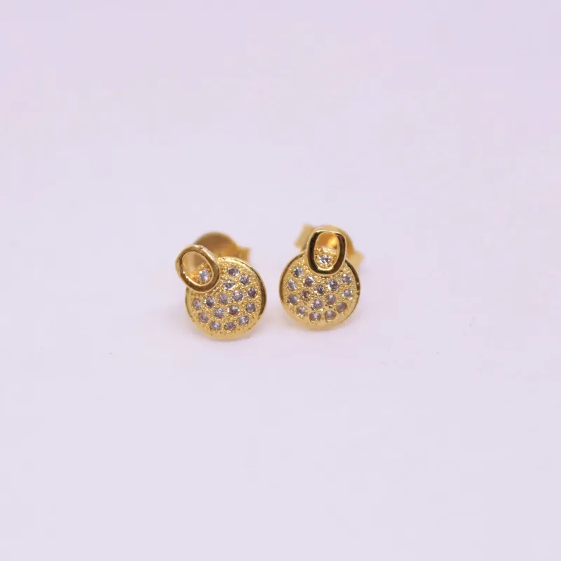 CÍRCULO COM ALÇA CRAVEJADO MICROZIRCÔNIAS CRISTAL