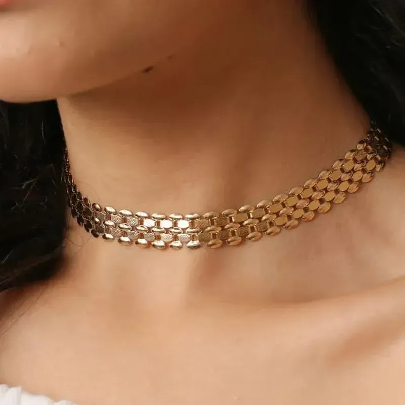 COLAR CHOCKER DETALHES 30CM + 10CM