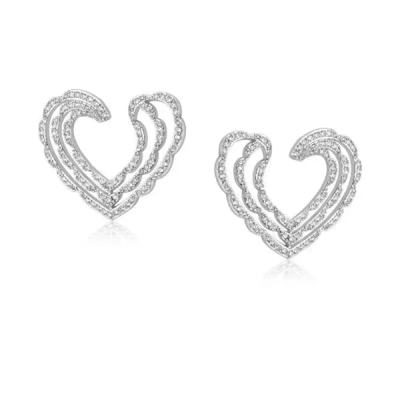 BRINCO COM MICRO CRAVAÇÃO RÓDIO BRANCO - ZIRCÔNIA CRISTAL
