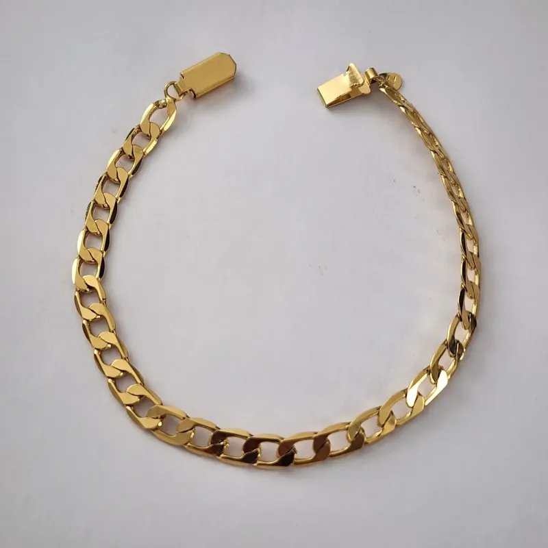 PULSEIRA DOURADA MASCULINA GRUMET