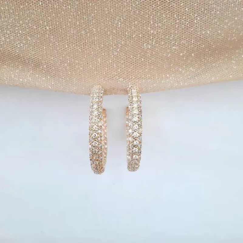 ARGOLA DOURADA CRAVEJADA 4,5CM