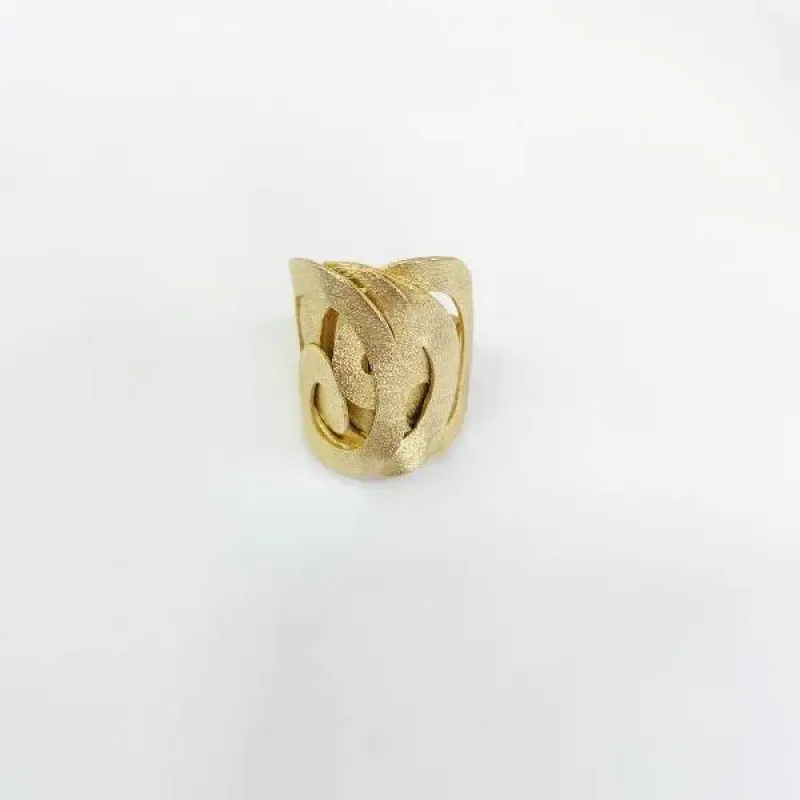 ANEL DOURADO FOSCO DETALHES