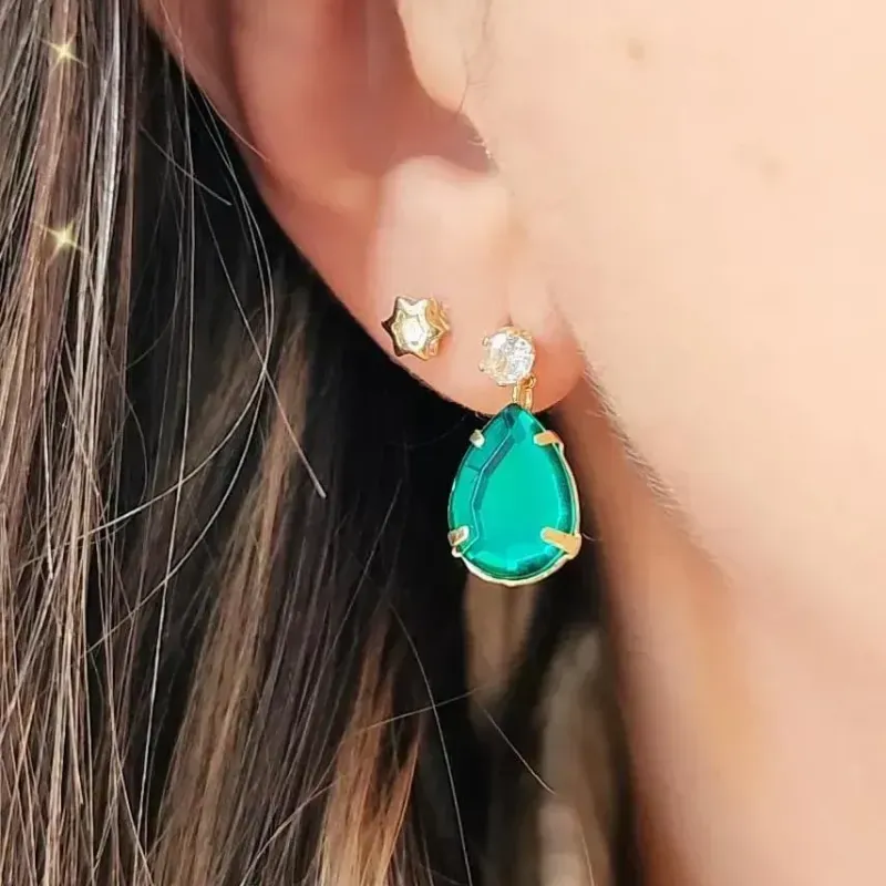 BRINCO DOURADO GOTA