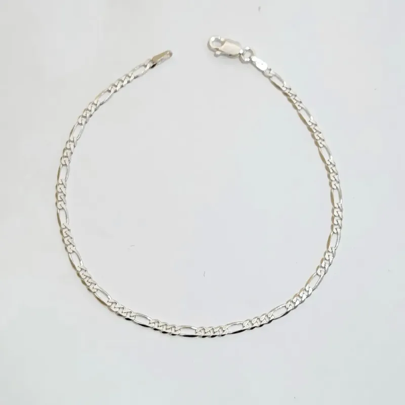 PULSEIRA TRÊS POR UM MÉDIA PRATA 925 - MASCULINO
