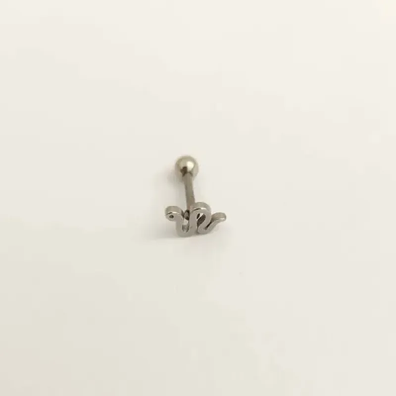 BRINCO PIERCING AÇO INOX COBRA