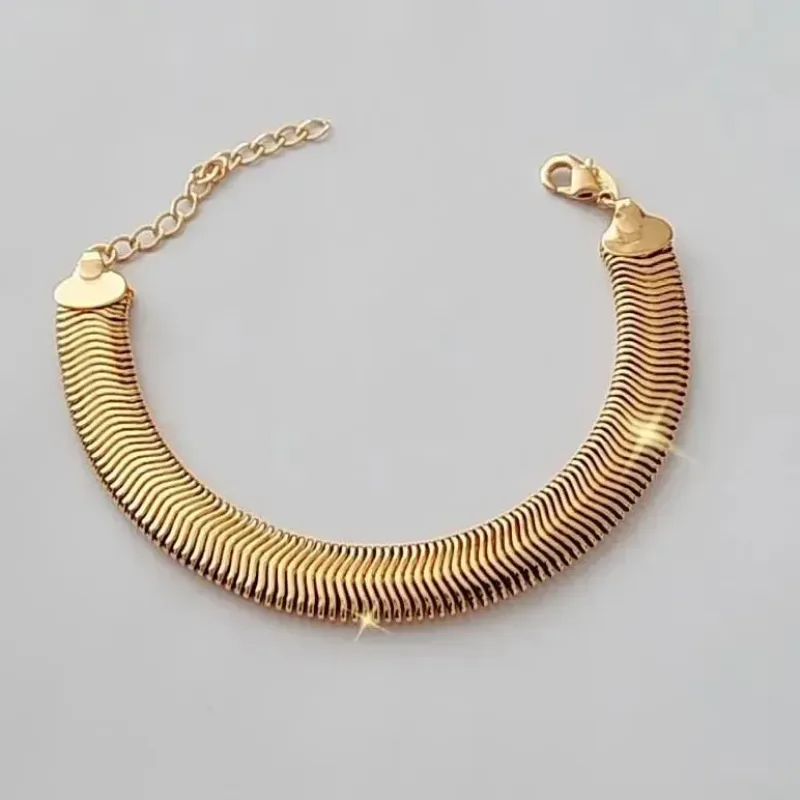 PULSEIRA DOURADA MALHA GROSA