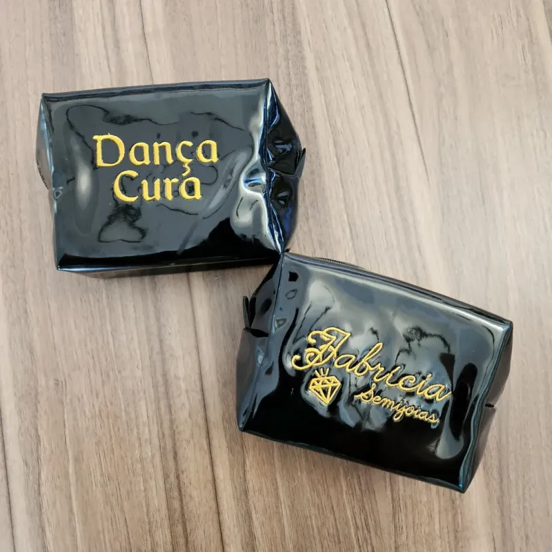 NECESSAIRE PRETA FFABRICIA SEMIJOIAS E DANÇA CURA BRILHO