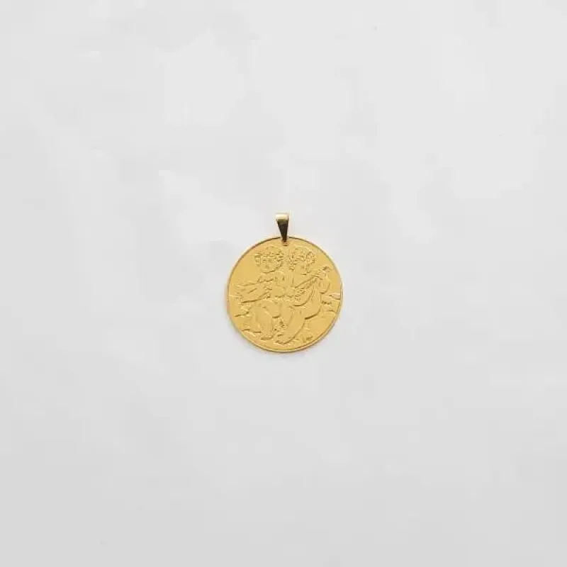 PINGENTE DOURADO ANJOS