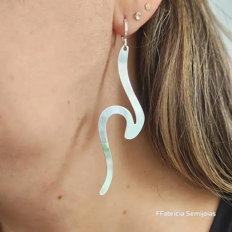 BRINCO ONDA ARGOLINHA GANCHO G