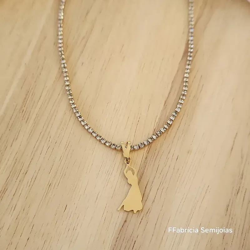 COLAR CHOCKER RIVIERA PINGENTE DANÇARINA M