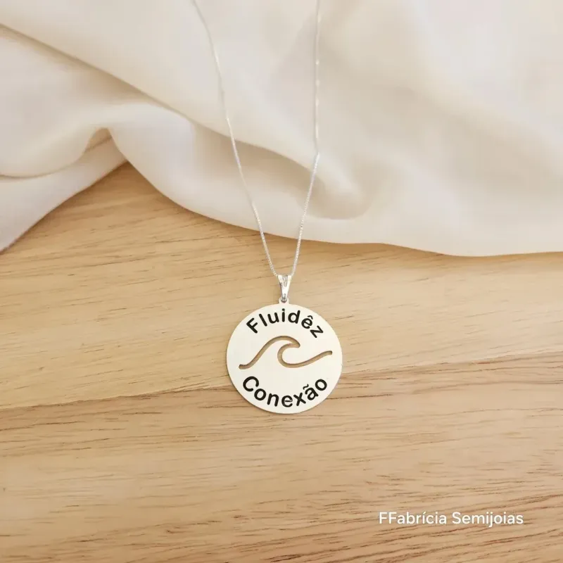 COLAR VENEZIANA MANDALA FLUIDÊZ, ONDA E CONEXÃO 3,5CM