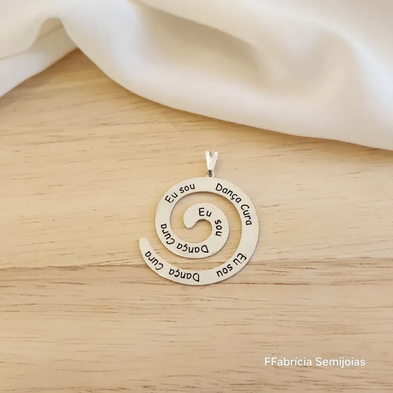 PINGENTE MANDALA ESPIRAL 