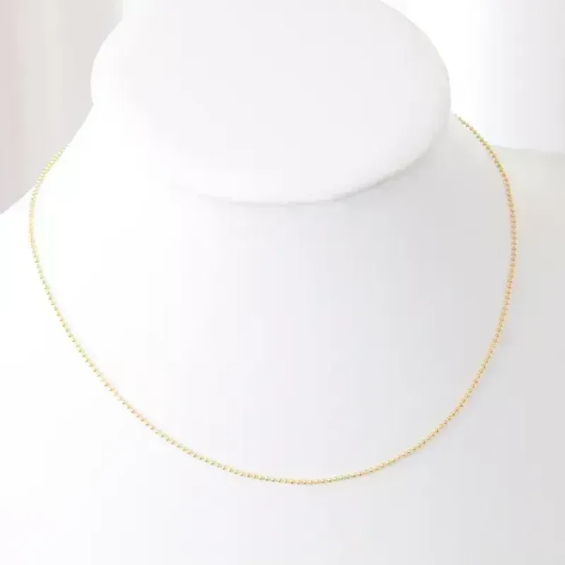 COLAR DOURADO CORRENTE DE BOLINHAS