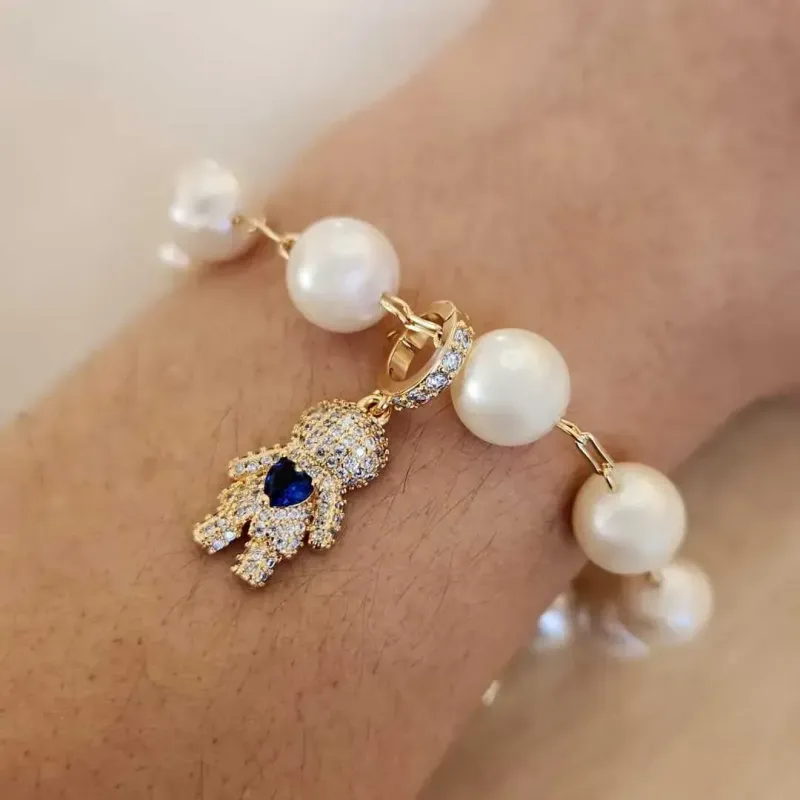 PULSEIRA PÉROLAS PINGENTE MENINO