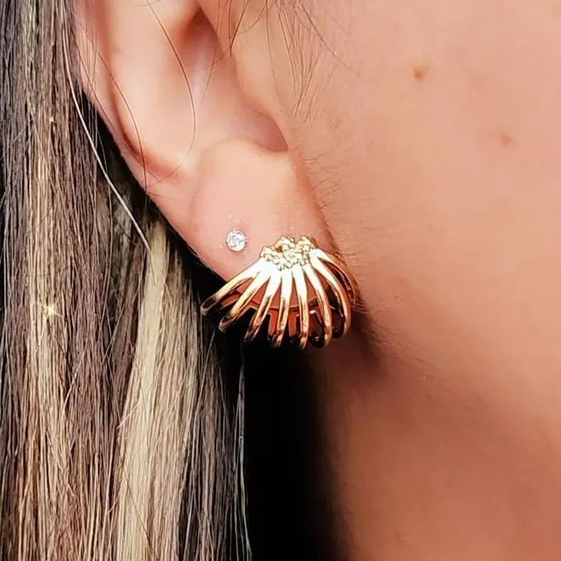 BRINCO EAR JACKET ZIRCÔNIAS CRISTAL