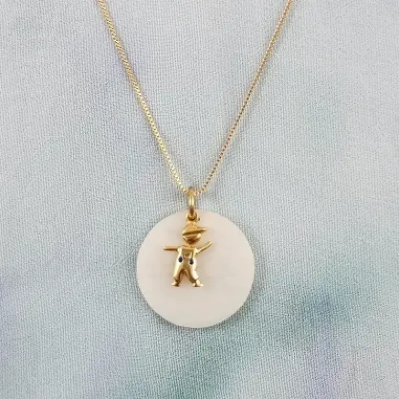 COLAR DOURADO PINGENTE MENINO