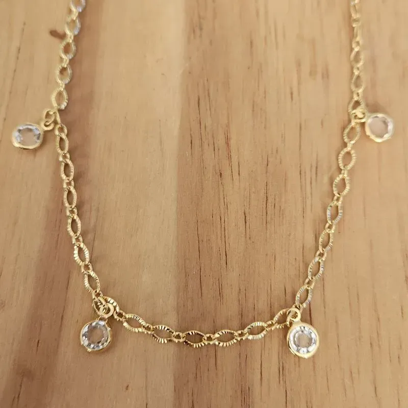 COLAR CHOKER PONTOS DE LUZ CRISTAL