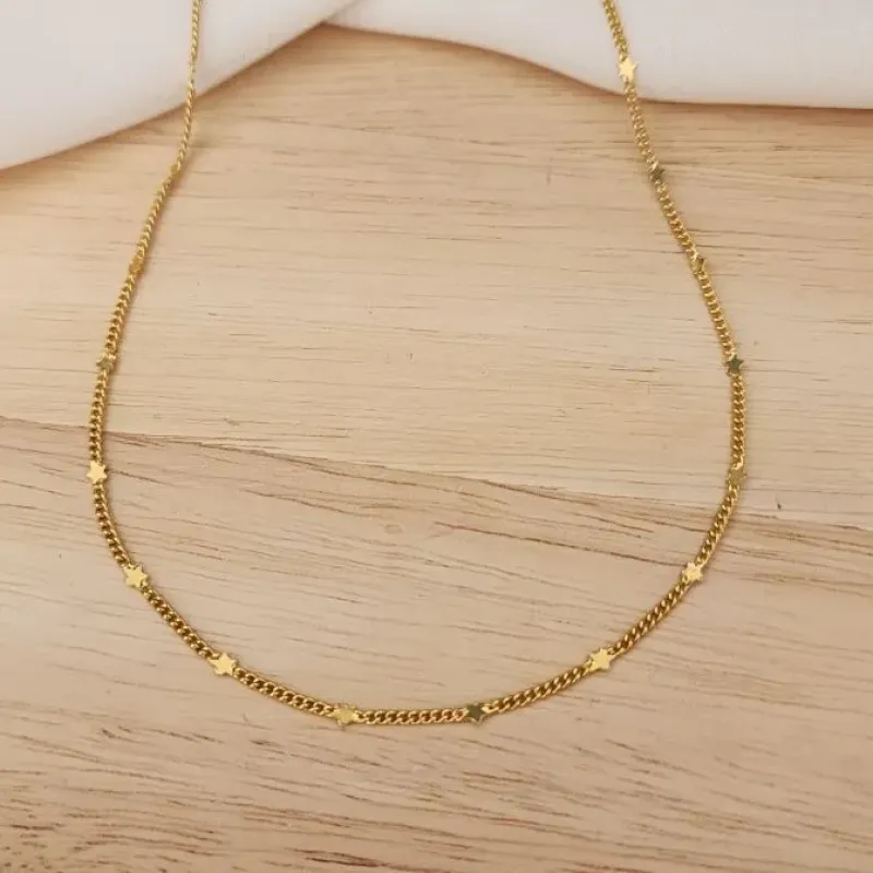 COLAR DOURADO ESTRELAS