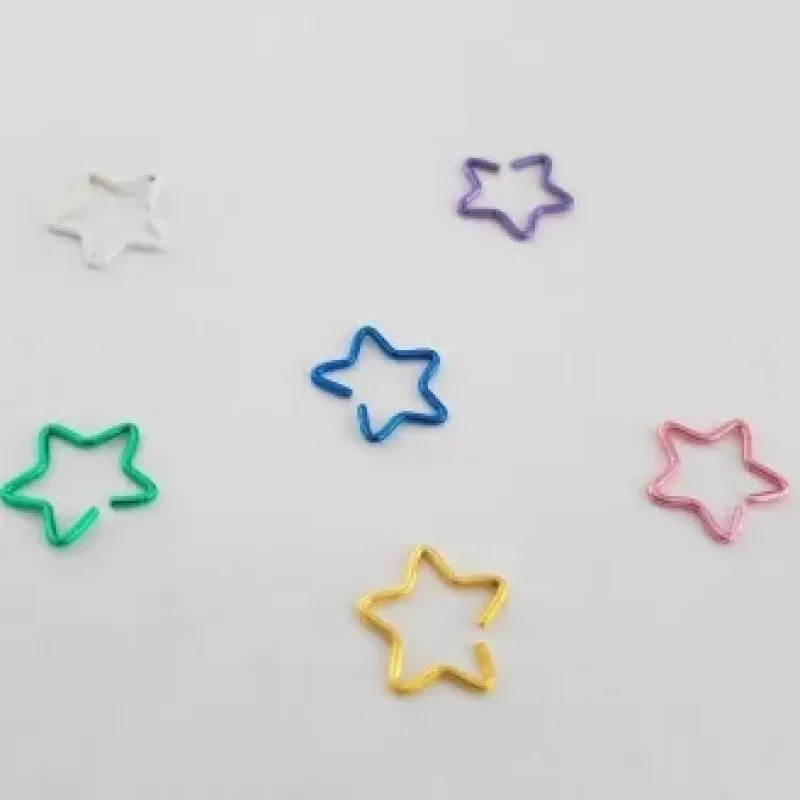 PIERCING ESTRELAS VÁRIAS CORES AÇO