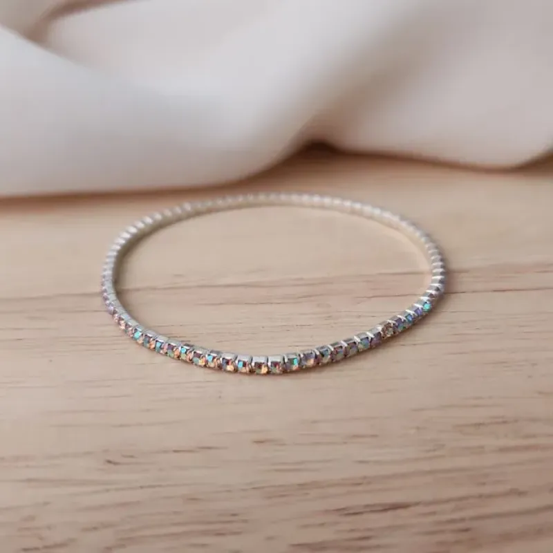 PULSEIRA ZIRCÔNIAS ROSA CLARO FURTA COR