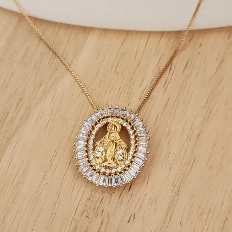 COLAR 40 CM NOSSA SENHORA DAS GRAÇAS