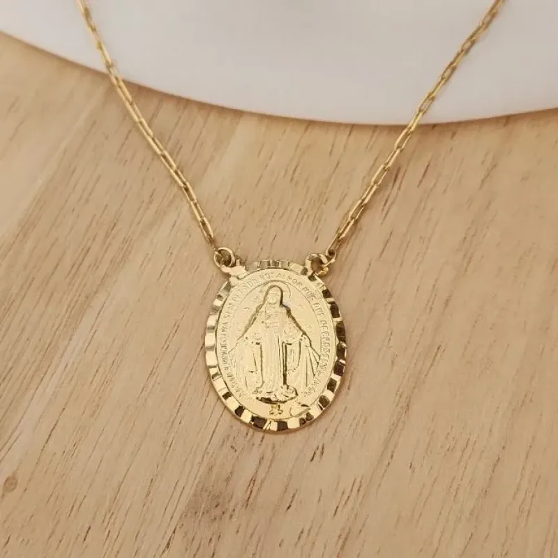 COLAR PINGENTE NOSSA SENHORA DAS GRAÇAS
