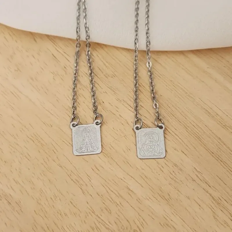 ESCAPULÁRIO AÇO NOSSA SENHORA APARECIDA