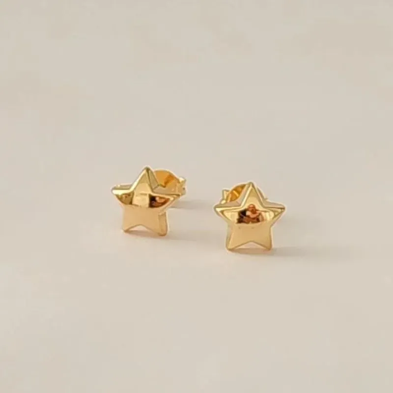 BRINCO ESTRELATA BANHO OURO